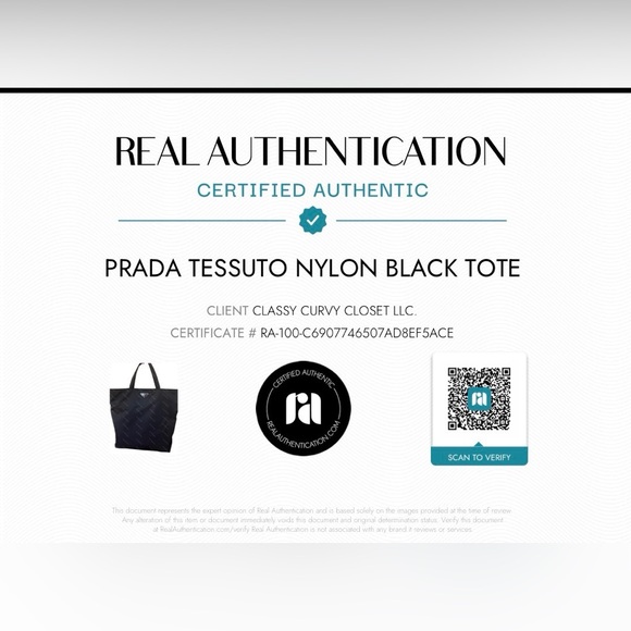 Authentic Prada Tessuto Nylon Black Tote Bag - Picture 14 of 14